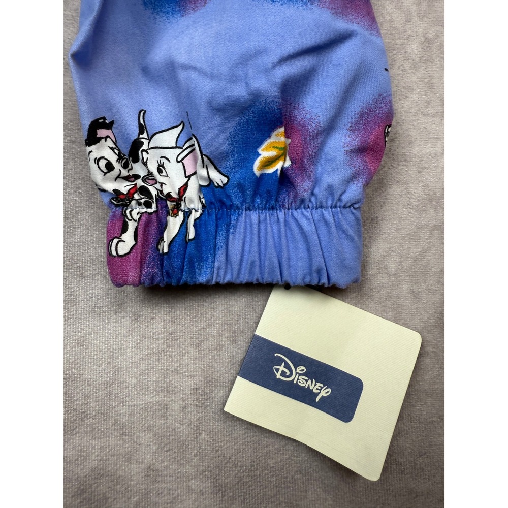 NWT VTG 2003 Disney X Barco Uniforms 101 Dalmatians Blue Scrub Jacket Size S USA - Picture 11 of 16